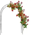 Relaxdays Rankbogen f&uuml;r Rosen mit Verzierung Dunkelgr&uuml;n