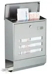 Relaxdays Briefkasten Edelstahl Silber