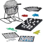 Relaxdays Bingospiel mit Lostrommel Wei&szlig;,Schwarz