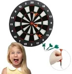 Relaxdays Dartscheibe Soft Darts 42 cm Wei&szlig;,Rot,Schwarz