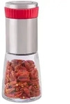 Relaxdays Chilim&uuml;hle mit Kr&auml;utermahlwerk Rot,Silber,Transparent