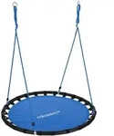 Relaxdays Nestschaukel 120cm Blau,Schwarz