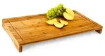 Relaxdays Schneidebrett Bambus 52 x 29 cm Hellbraun
