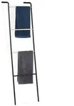 Relaxdays Handtuchleiter aus Metall Hellbraun,Schwarz