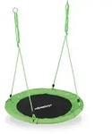 Relaxdays Nestschaukel 90 cm Wei&szlig;,Gr&uuml;n,Schwarz