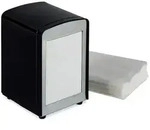 Relaxdays Serviettenspender Retro Schwarz,Silber