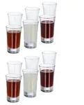 Relaxdays Schnapsgl&auml;ser 4cl im 12er Set Transparent