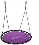 Relaxdays Nestschaukel 120cm Lila,Schwarz