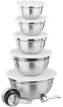 Relaxdays K&uuml;chen Set 18-teilig Wei&szlig;,Silber
