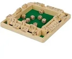 Relaxdays Shut The Box 10er Dunkelgr&uuml;n,Hellbraun,Schwarz