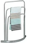 Relaxdays Handtuchst&auml;nder CURVY Silber