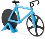 Relaxdays Fahrrad Pizzaschneider Blau,Schwarz