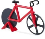 Relaxdays Fahrrad Pizzaschneider Rot,Schwarz