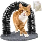 Relaxdays Enthaarungsbogen f&uuml;r Katzen Schwarz,Grau