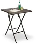 Relaxdays Gartentisch klappbar BASTIAN Dunkelbraun