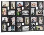 Relaxdays Bilderrahmen Collagen 24 Bilder Schwarz