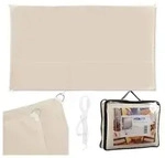 Relaxdays Rechteckiges Sonnensegel beige Beige