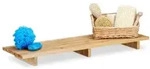Relaxdays Badewannenablage Bambus 70 cm Hellbraun