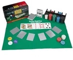 Relaxdays Pokerset gro&szlig; Wei&szlig;,Gr&uuml;n,Schwarz