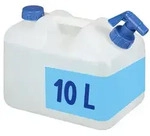 Relaxdays Wasserkanister mit Hahn Wei&szlig;,Blau