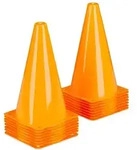 Relaxdays Pylonen orange 16er Set Orange