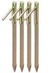 Relaxdays XL Bodenanker 4er Set Gold