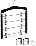 Relaxdays Rockb&uuml;gel mehrfach 3er Set Schwarz,Silber