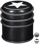 Relaxdays T&uuml;rstopper mit Stern Schwarz