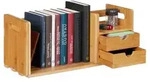 Relaxdays Schreibtisch Organizer Bambus Hellbraun