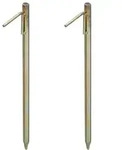 Relaxdays XXL Bodenanker 2er Set Gold