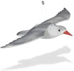 Relaxdays Vogelschreck M&ouml;we fliegend Wei&szlig;,Grau