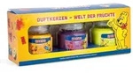 Haribo TM Duftkerzen Geschenkset Dunkelrot,Gelb,Lila