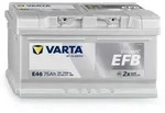 VARTA E46 Dynamic EFB Autobatterie 12V 75Ah 575500073
