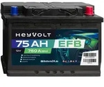 HeyVolt Start EFB 12V 75Ah Autobatterie