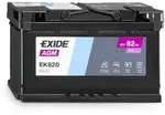 Exide EK820 AGM Autobatterie 12V 82Ah ersetzt EK800