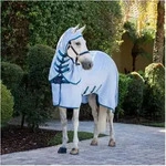 HORSEWARE Fliegendecke Ripstop Hoody silver/titanium grey & silver 140 cm