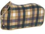 ESKADRON Classic Sports Fleece Check Abschwitzdecke sierra/orchid/ocean/white...