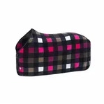 ESKADRON Dynamic Abschwitzdecke Fleece Check navy / white / powdertaupe / lipstick