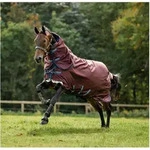 HORSEWARE Outdoordecke AMIGO 1200D, 100 g burgundy/navy & titanium grey 140 cm