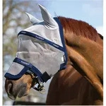 HORSEWARE Fliegenmaske RAMBO PLUS silver/navy Warmblut