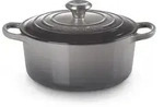 Le Creuset Br&auml;ter Signature, rund, 24 cm Flint