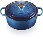 Le Creuset BR&Auml;TER RUND SIGNATURE 24 CM AZURE