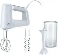 BRAUN Handmixer HM 3105 Mixfu&szlig; 500Watt wei&szlig;