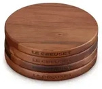 Le Creuset Untersetzer magnetisch Akazie 4er-Set