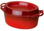 Le Creuset Br&auml;ter Doufeu 32 cm Kirschrot 7,2 L