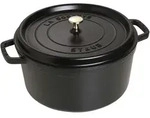 Staub La Cocotte Cocotte 30 cm, rund, Schwarz, Gusseisen