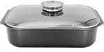 KARL KR&Uuml;GER Aromabr&auml;ter mit Glasdeckel 5500 ml schwarz