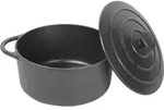 K&Uuml;CHENPROFI Bratentopf Gusseisen mit Deckel 4,2 l &Oslash;24cm schwarz