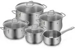WMF Brillant Topf-Set, 5-teilig edelstahl