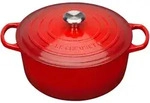Le Creuset Br&auml;ter Signature 30 cm Kirschrot rund